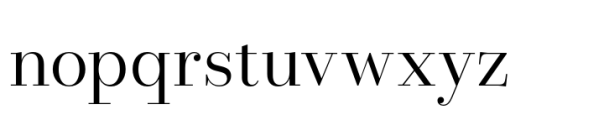 Allrounder Didone Big Book Font LOWERCASE
