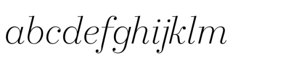 Allrounder Didone Big Light Italic FONT