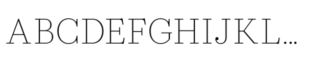 Allrounder Didone XLight Font UPPERCASE