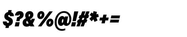 Allrounder Grotesk Compressed Black Italic Font OTHER CHARS