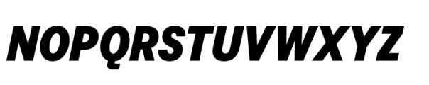 Allrounder Grotesk Compressed Black Italic Font UPPERCASE