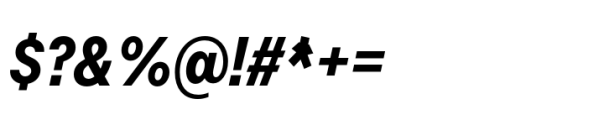 Allrounder Grotesk Compressed Bold Italic Font OTHER CHARS