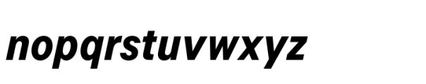 Allrounder Grotesk Compressed Bold Italic Font LOWERCASE
