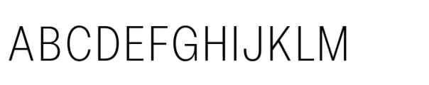Allrounder Grotesk Compressed Light Font UPPERCASE