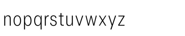 Allrounder Grotesk Compressed Light Font LOWERCASE