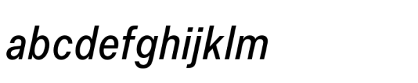 Allrounder Grotesk Compressed Regular Italic FONT