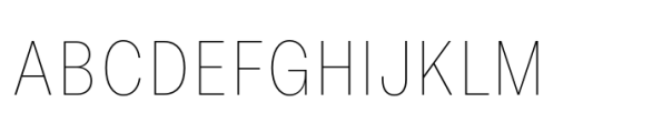 Allrounder Grotesk Compressed Thin Font UPPERCASE
