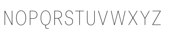 Allrounder Grotesk Compressed Thin Font UPPERCASE