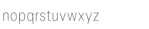 Allrounder Grotesk Compressed Thin Font LOWERCASE