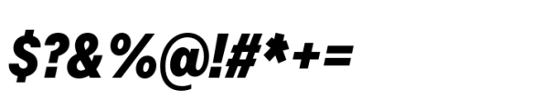 Allrounder Grotesk Compressed XBold Italic Font OTHER CHARS