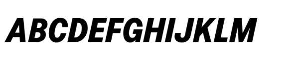 Allrounder Grotesk Compressed XBold Italic Font UPPERCASE