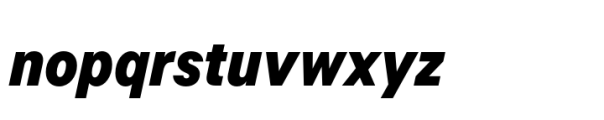 Allrounder Grotesk Compressed XBold Italic Font LOWERCASE