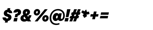 Allrounder Grotesk Condensed Black Italic Font OTHER CHARS
