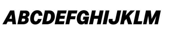 Allrounder Grotesk Condensed Black Italic Font UPPERCASE