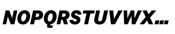 Allrounder Grotesk Condensed Black Italic Font UPPERCASE