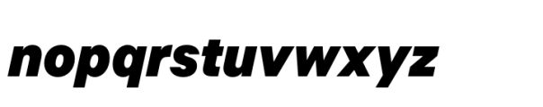 Allrounder Grotesk Condensed Black Italic Font LOWERCASE