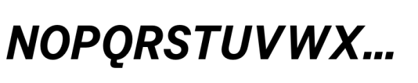 Allrounder Grotesk Condensed Bold Italic Font UPPERCASE