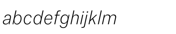 Allrounder Grotesk Condensed Light Italic FONT