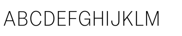 Allrounder Grotesk Condensed Light Font UPPERCASE