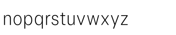 Allrounder Grotesk Condensed Light Font LOWERCASE