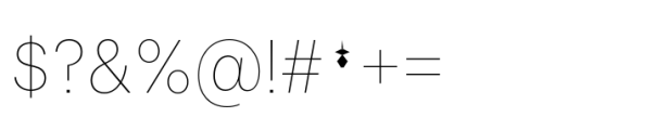 Allrounder Grotesk Condensed Thin Font OTHER CHARS
