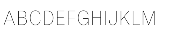 Allrounder Grotesk Condensed Thin Font UPPERCASE