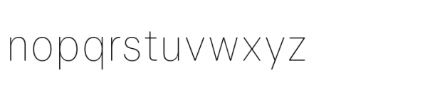 Allrounder Grotesk Condensed Thin Font LOWERCASE