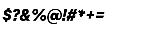 Allrounder Grotesk Condensed XBold Italic Font OTHER CHARS