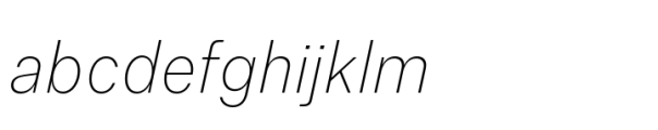 Allrounder Grotesk Condensed XLight Italic FONT