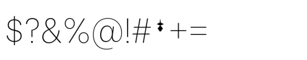 Allrounder Grotesk Condensed XLight Font OTHER CHARS