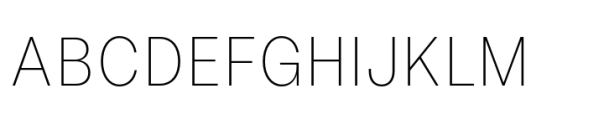 Allrounder Grotesk Condensed XLight Font UPPERCASE