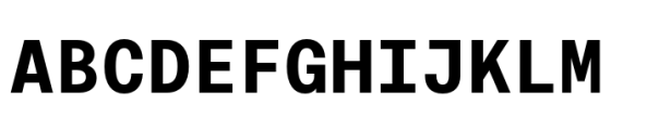 Allrounder Grotesk Mono Bold Font UPPERCASE