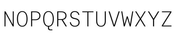 Allrounder Grotesk Mono Light Font UPPERCASE