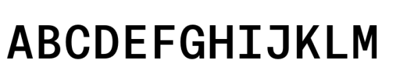 Allrounder Grotesk Mono Medium Font UPPERCASE