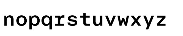 Allrounder Grotesk Mono Medium Font LOWERCASE