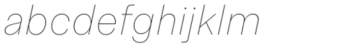Allrounder Grotesk Thin Italic Font LOWERCASE