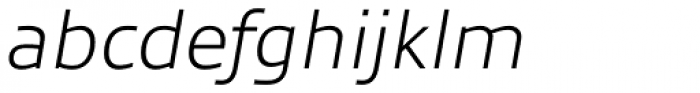 Allumi Std ExtraLight Italic Font LOWERCASE