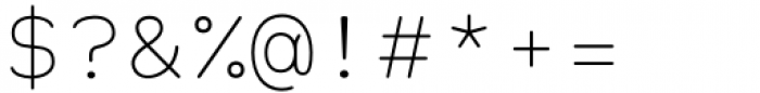 Alma Mono Thin Font OTHER CHARS