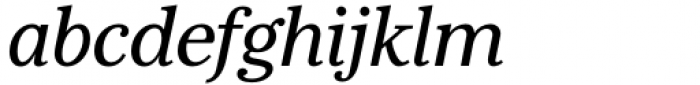 Alma Serif Italic Font LOWERCASE