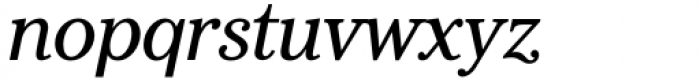 Alma Serif Italic Font LOWERCASE