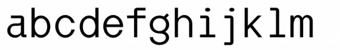 Almarena Mono FW Light Font LOWERCASE