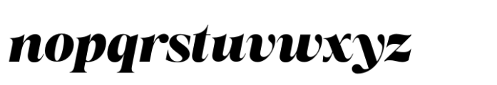 Almero Black Italic Font LOWERCASE
