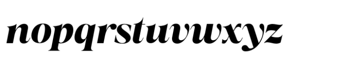 Almero Extra Bold Italic Font LOWERCASE