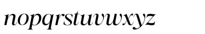 Almero Italic Font LOWERCASE
