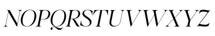 Almero Light Italic Font UPPERCASE