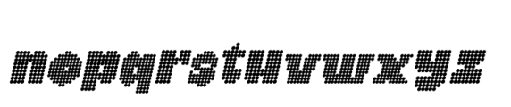 Almie Disco Italic Font LOWERCASE
