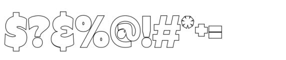 Almie Outline Font OTHER CHARS