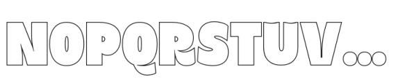 Almie Outline Font UPPERCASE