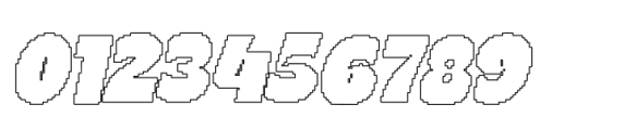 Almie Pixel Outline Font OTHER CHARS