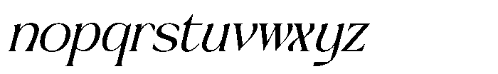 Almoda Karme Italic Font LOWERCASE